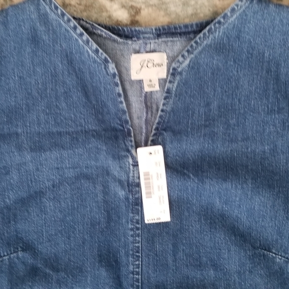 J. Crew Denim V-Neck shift Dress - Picture 4 of 7